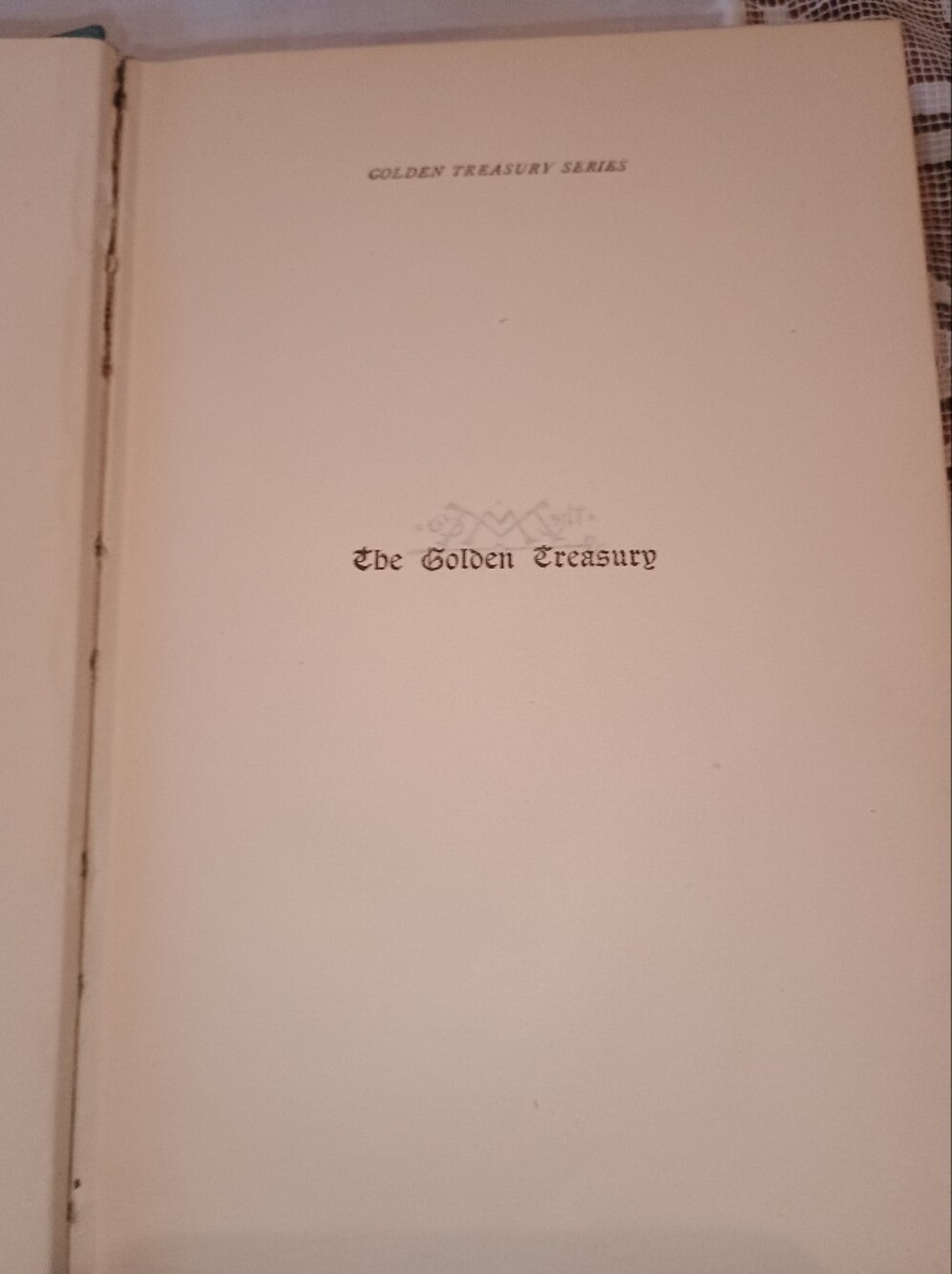 1906 THE GOLDEN TREASURY OF SONGS AND LYRICS FRANCIS T PALGRAVE 1st & 2nd Series - Picture 5 of 14